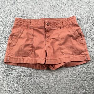 Prana Shorts Womens 6 Rust Orange Elle Hiking Outdoor Travel Casual 29x2.5"